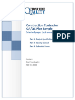 Contractor QA - QC Plan - Sample