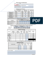 Concrete Mix Design Spreadsheet