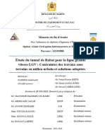 Rapport PFE - Etude Géotechnique Du Tunnel Rabat - 2