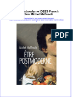 Être Postmoderne IDEES French Edition Michel Maffesoli Full Chapter Download PDF