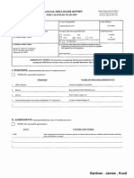 James Knoll Gardner Financial Disclosure Report For 2010