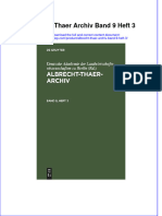 Albrecht Thaer Archiv Band 9 Heft 3 Full Chapter Download PDF