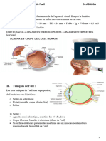 Anatomie Et Physiologie de L'oeil