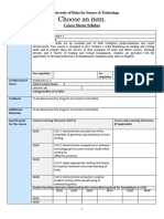 Course Master Syllabus - All Components