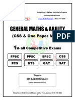 General Maths & Ability Sir Sabir Hussain - Study River