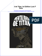 Mentalidad de Titan 1st Edition Luis F Soto Full Chapter Download PDF