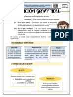 Tema 13 - La Oración Gramatical