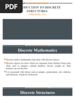 Introduction To Discrete Structures