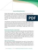 Genetic Blood Disorders