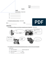 Test 1 - Primer Año - Units 1 & 2