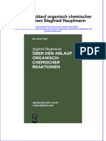 Über Den Ablauf Organisch Chemischer Reaktionen Siegfried Hauptmann Full Chapter Download PDF