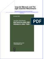 Entwicklung Bei Mensch Und Tier Embryologie Joachim Nitschmann Full Chapter Download PDF