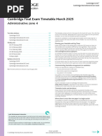 IGCSC 10 Exam Dates 2025