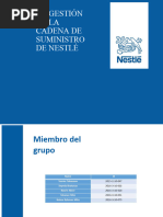 La Gestión de La Cadena de Suministro de Nestlé