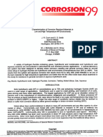 Characterization of Corrosion Resistant Materials in Low and High Temperature HF Environments (51300-99382-SG)