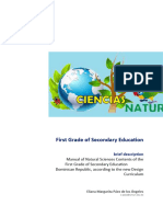 Natural Sciences Contents of First Grade of Secondary Education 