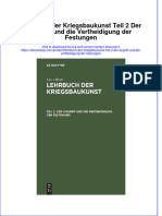 Lehrbuch Der Kriegsbaukunst Teil 2 Der Angriff Und Die Vertheidigung Der Festungen Full Chapter Download PDF