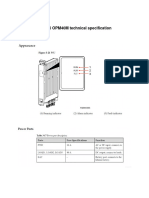 OPM40 Technical Specification