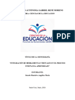 Integración de Herramientas Virtuales en El Proceso Enseñanza - Aprendizaje