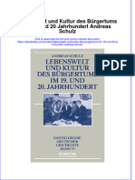 Lebenswelt Und Kultur Des Bürgertums Im 19 Und 20 Jahrhundert Andreas Schulz Full Chapter Download PDF