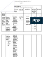 Mapa Curricular para Educación Física y Salud 11