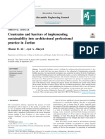 Constrains and Barriers of Implementing Sustainabi