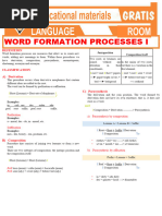 Word Formation Processes I For Fourth Grade of Secondary School PDF