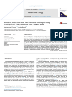 Biodiesel Production From Low FFA Waste Cooking Oil Using Catalyst Derived From Chicken Bones