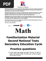 Mathematics Clinic National Tests 2023 