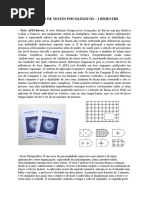 Resumo Testes Psicológicos