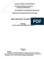 Igienă Generală Și Ecologie Medicală PDF