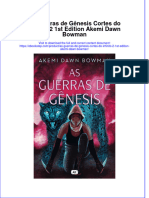 As Guerras de Gênesis Cortes Do Infinito 2 1st Edition Akemi Dawn Bowman Full Chapter Download PDF