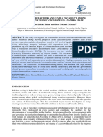 British Journal of Education, Learning and Development Psychology ISSN: 2682-6704 Volume 3, Issue 2, 2020 (Pp. 37-48)