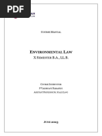 Course Manual - Environmental Law - June 2023