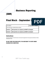 ACCA - Strategic Business Reporting - (SBR) - Sept Final Mock - Qs - 2023