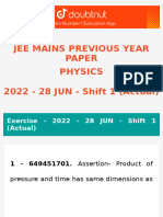 Jee Mains Previous Year Paper Class 12 Physics 2022 28 Jun Shift 1 Actual Doubtnut English Medium 2023 Web 3