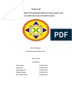 Aplikasi Komputer Untuk Bisnis Menggunakan Slip Gajih Karyawan Menggunakan Rumus Excel Kelpompok 8