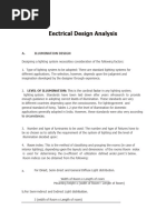 Electrical Design Analysis