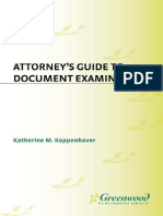 Katherine M. Koppenhaver - Attorney's Guide To Document Examination (2001)