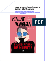 Finlay Donovan Una Escritora de Muerte 1st Edition Elle Cosimano Full Chapter Free