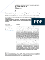 Examiningthe Acceptanceof Automated Piggery Cleaner System Using UTAUTModelfor Hog Businessinthe Philippines