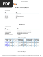 Baseline Summary Report