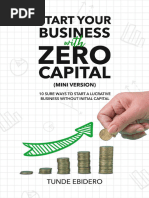 Start Your Business With Zero Capital Ebook - Tunde - Ebidero