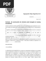 A. Contrato Vivienda Social ALPA A.A.A S.A