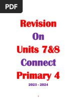 Revision On Unit 7&8 Prim 4 Connect