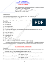 RÉSUMÉ DE COURS MATHS 3e SA N°1