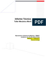 Informe Calculos. Taller Mecánico Movil.