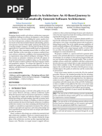 From Requirements To Architecture An AI Based Journey To Semi-Automatically Generate Software Architectures