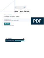 Contoh Kemasan, Label, Brosur - PDF