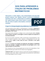 Como Interpretar Problemas Matemáticos